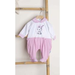 Tutina neonata con coniglietto in Jersey Gary