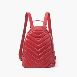 Zaino Daino matelassé rosso Vivienne