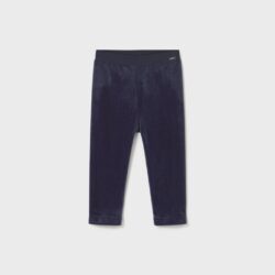 Leggings Neonata Velluto Blu