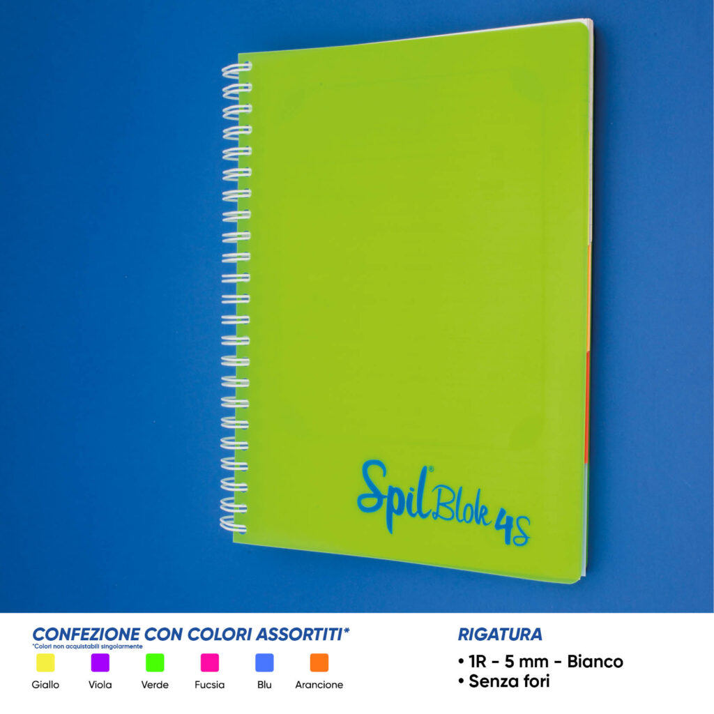 Quaderno maxi A4 spil spilblok4s fluo sf 150 ff