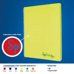 Quaderno maxi spiralato A4 spil spilblok4+ dotted 80ff 1R