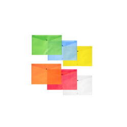 busta con bottone traslucida in ppl