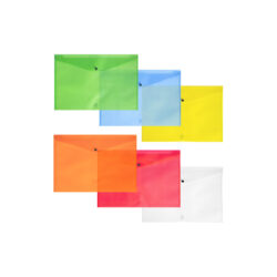 busta con bottone traslucida in ppl