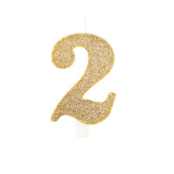 candelina numerale bio glitter 9.5cm