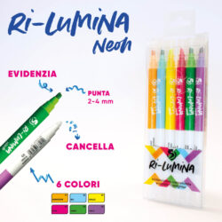 evidenziatore cancellabile spil ri lumina neon assortiti