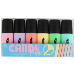 evidenziatore mini assortiti 6 pezzi