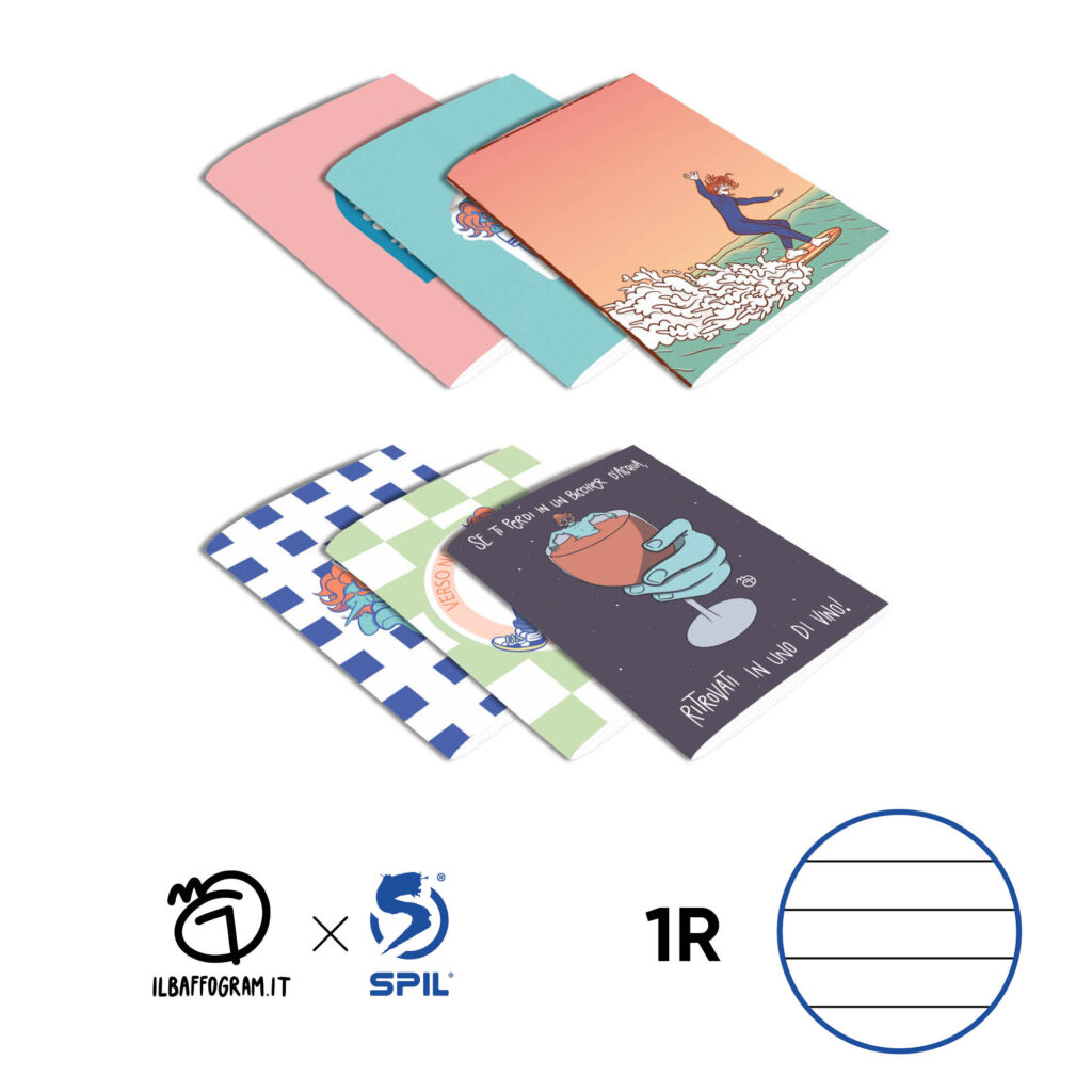 quaderno spil maxi il baffogram 100 gr