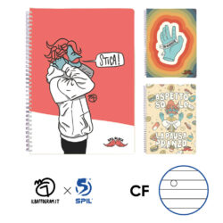 quaderno spil maxi spiralato il baffogram 1R A4