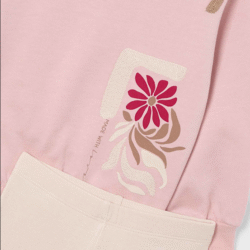Completo Leggings Rosa Bambina