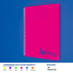 Quaderno spiralato 1R A4 spilblok4 fluo 80 ff