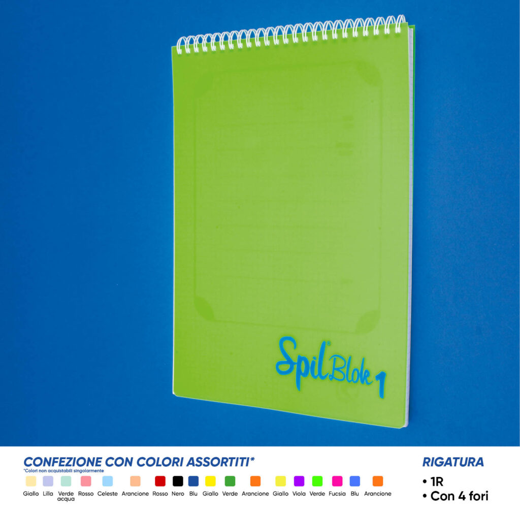 Quaderno spiralato maxi A4 spil spilblok1 80ff 1R - Image 2