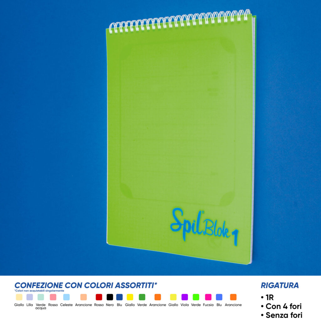 Quaderno spiralato maxi A4 spil spilblok1 80ff 1R