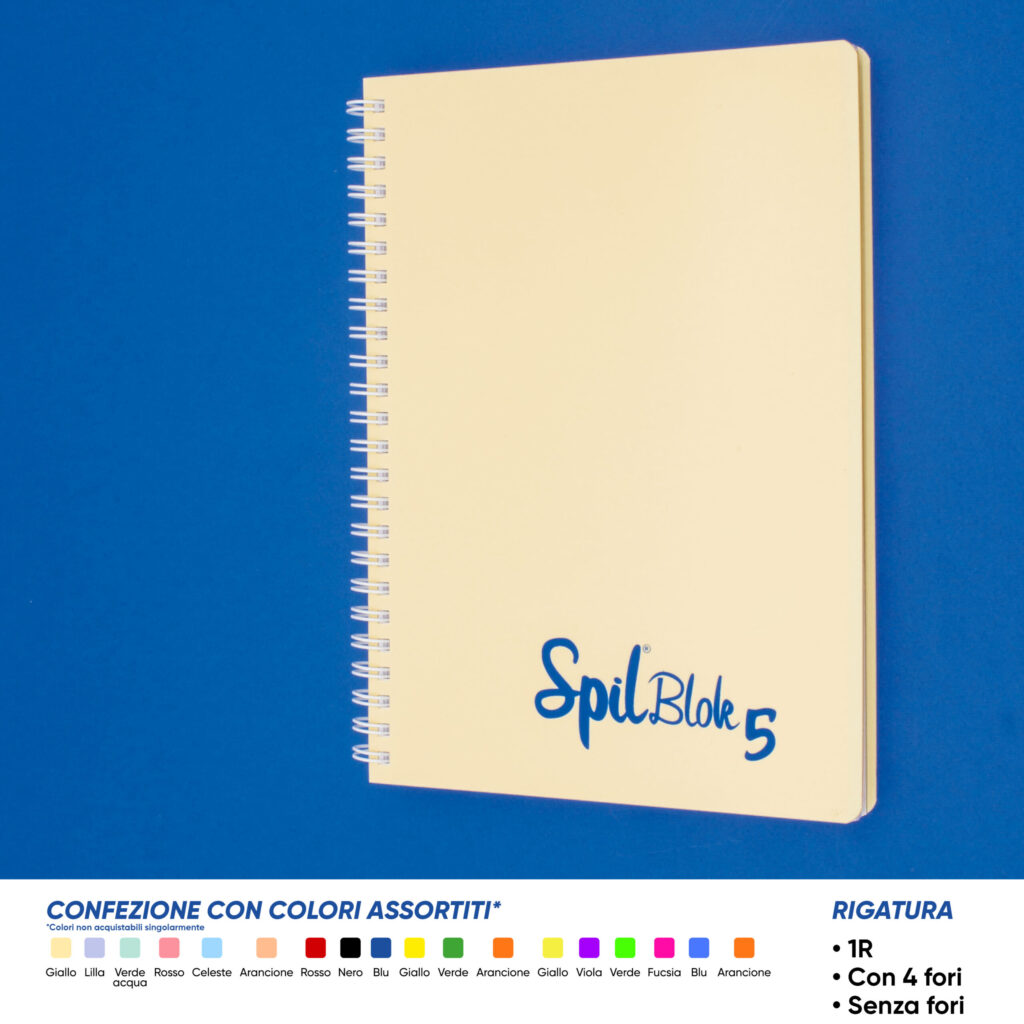 quaderno spiralato A5 spil spilblok5 80 ff 1R