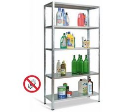 prometal kit scaffali ad incastro zincato aste spezzate cm. 100x40x186 h