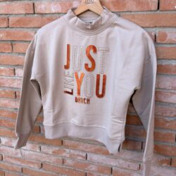 Felpa Beige Bambina Ragazza