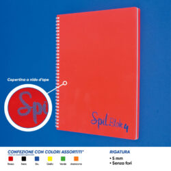 Quaderno spiralato 5mm A4 spilblok4 dotted 80 ff