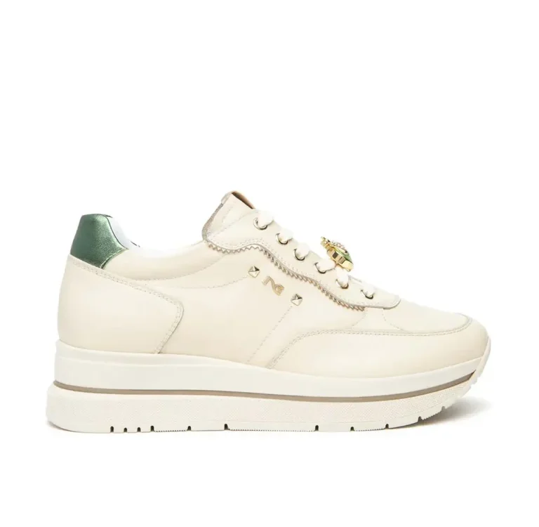 Sneakers Donna beige e verdi Nero Giardini