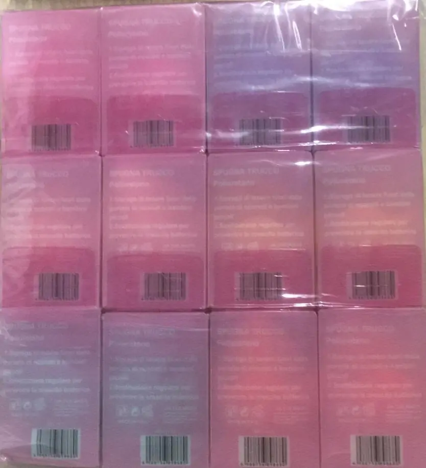 Spugnetta Trucco Make-up Ovetto Poliuretano con Base - Image 3