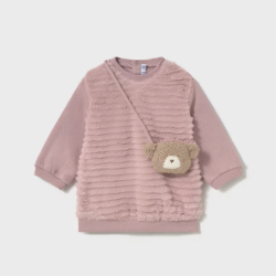 Vestito Neonata Orsetto Rosa