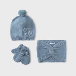 Completo Cappello Bambina Azzurro