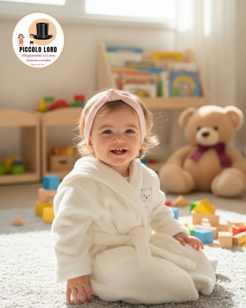 Accappatoio in spugna Neonato