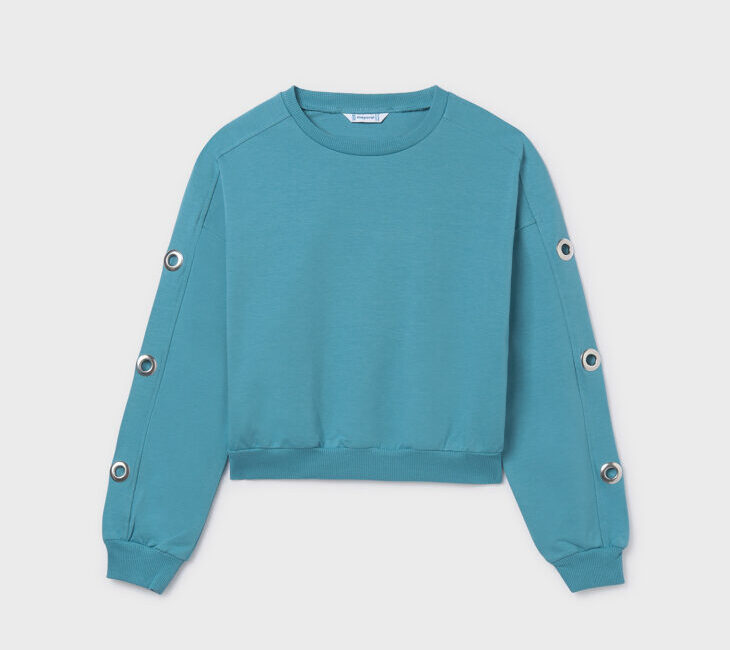 Felpa Bambina Ragazza Verde