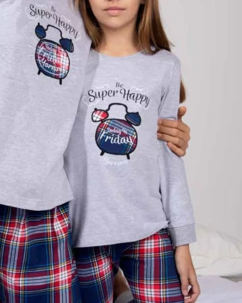 Pigiama Bambina Caldo Cotone Admas