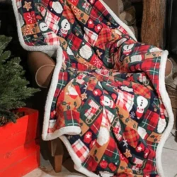 Plaid Natalizio Coral Navidad Kissimo Biancaluna