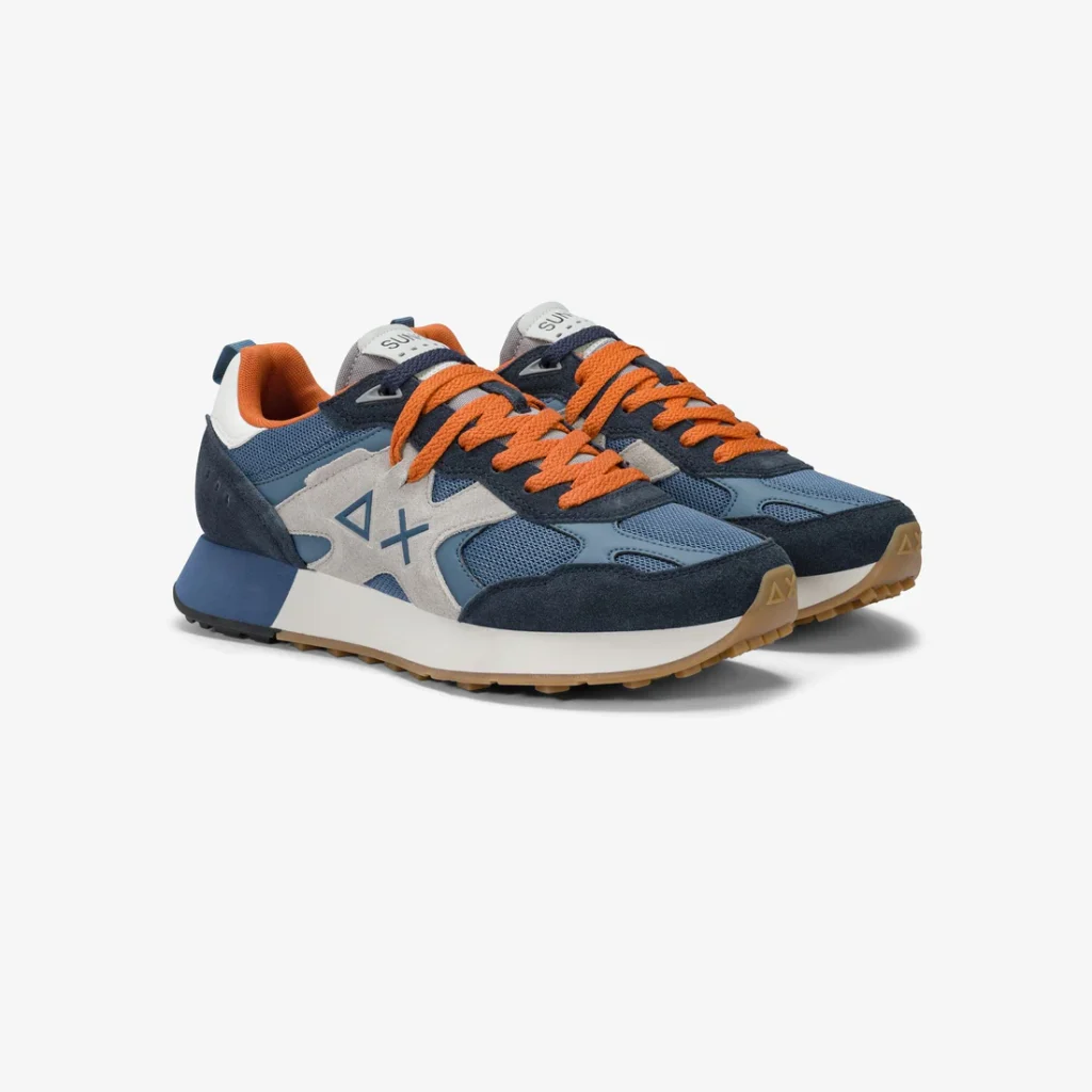 Sneakers Uomo Jaki Outdoor mesh e suede avio scuro Sun68 - Image 2