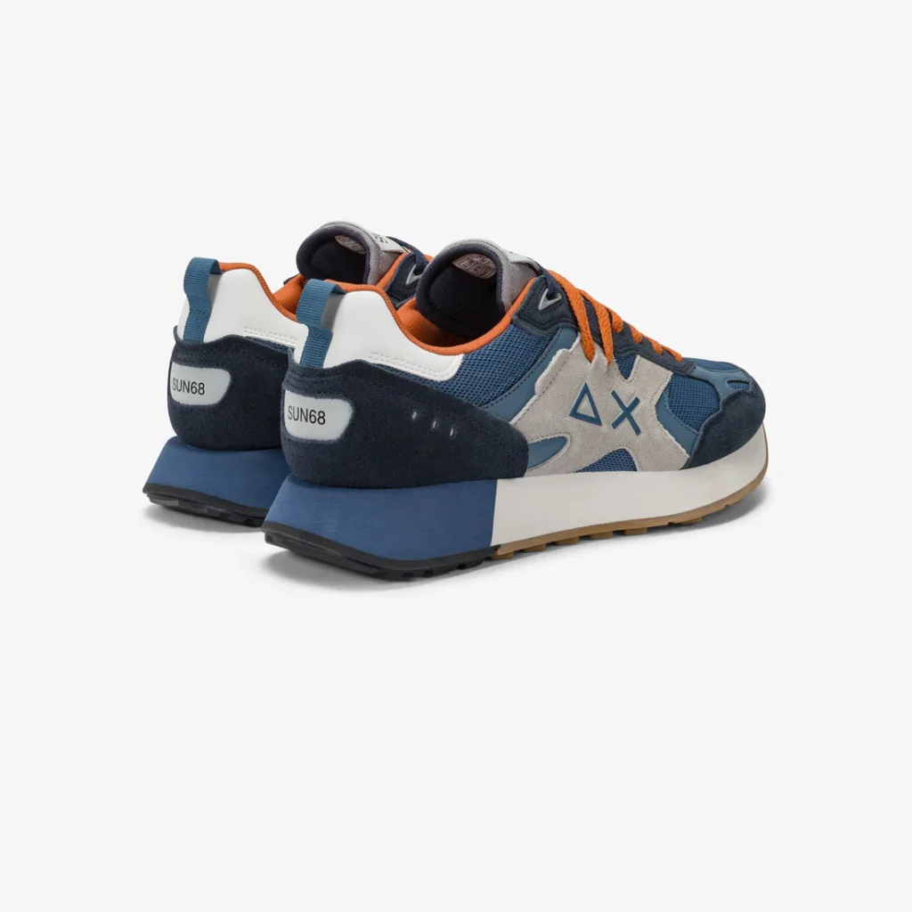 Sneakers Uomo Jaki Outdoor mesh e suede avio scuro Sun68 - Image 3