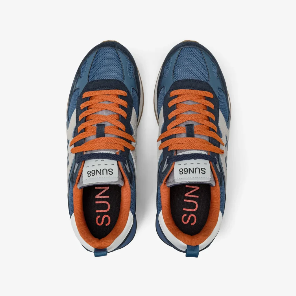 Sneakers Uomo Jaki Outdoor mesh e suede avio scuro Sun68 - Image 4