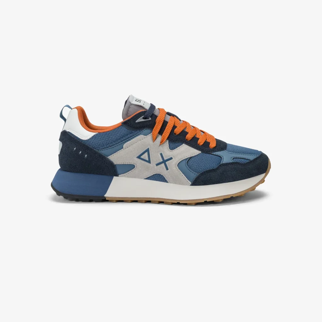Sneakers Uomo Jaki Outdoor mesh e suede avio scuro Sun68