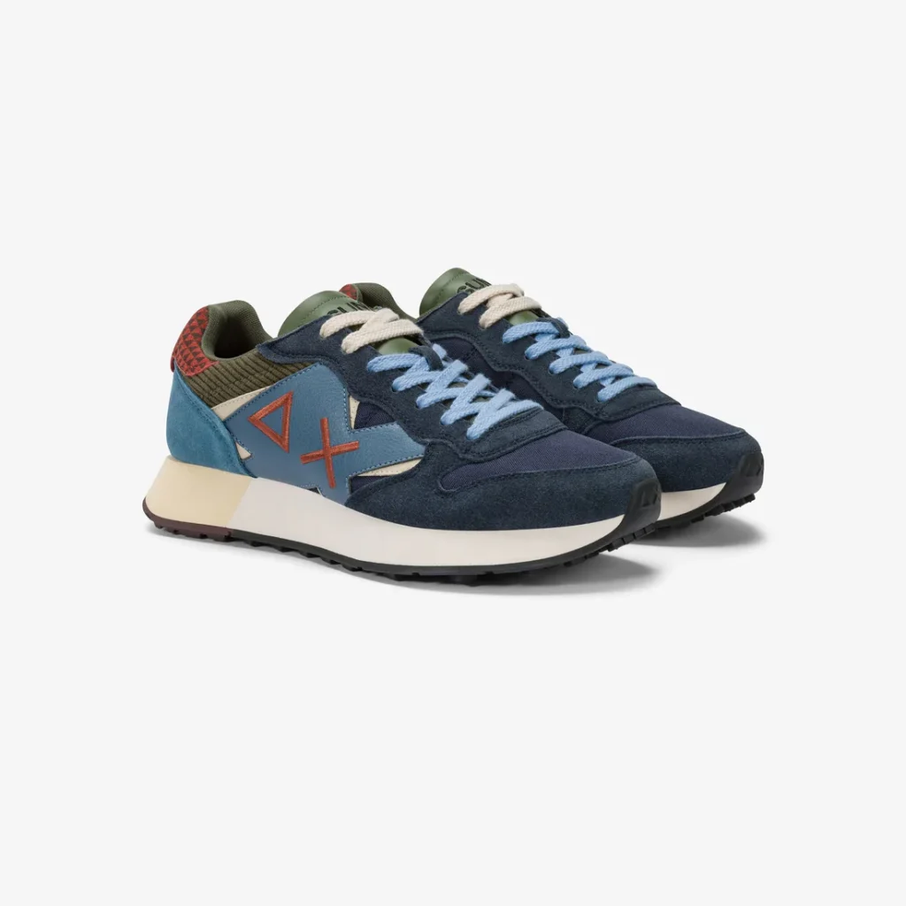 Sneakers Uomo Jaki Winter in nylon e suede navy blue Sun68 - Image 2