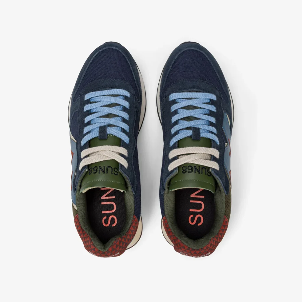 Sneakers Uomo Jaki Winter in nylon e suede navy blue Sun68 - Image 4