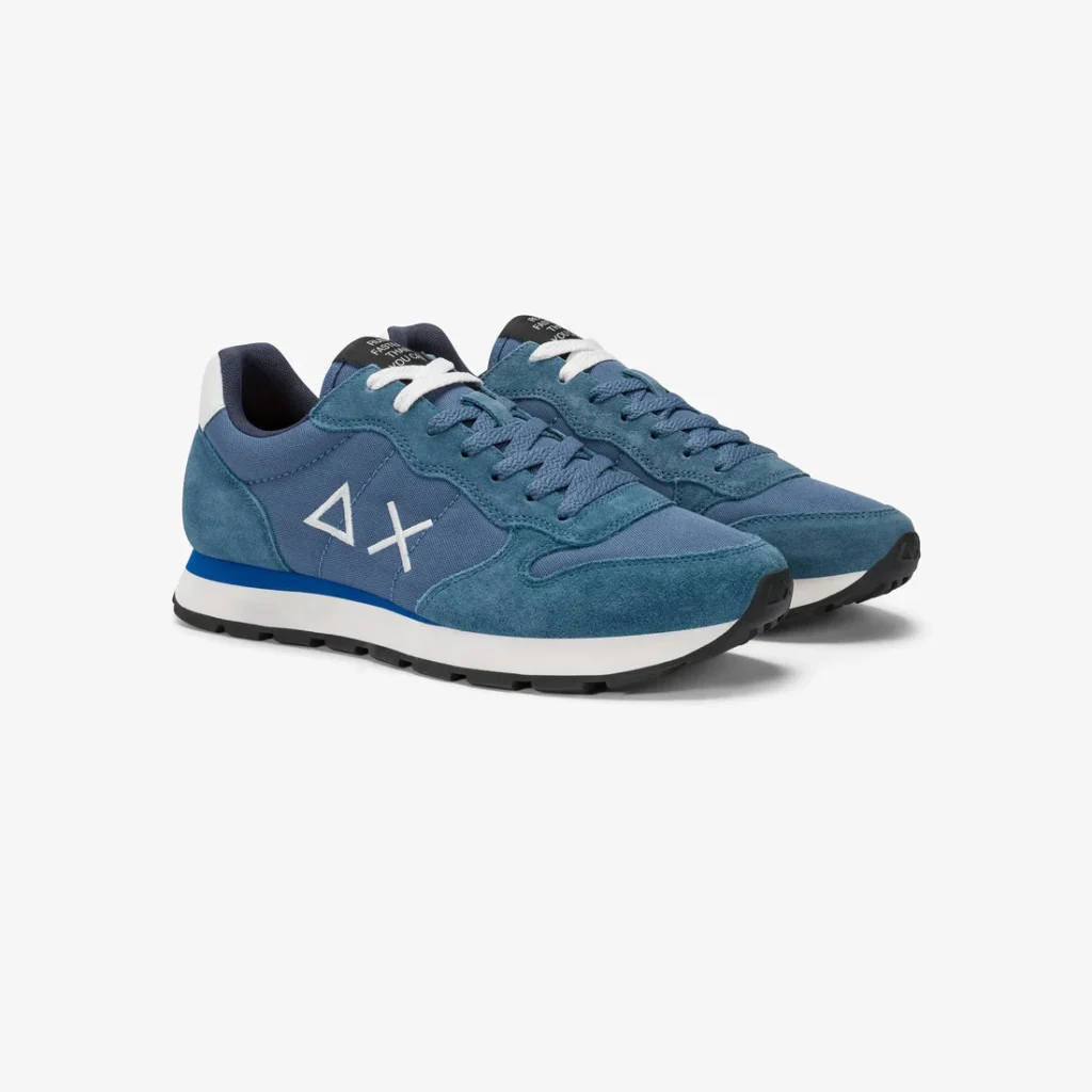 Sneaker Uomo Tom in nylon e suede avio scuro Sun68 - Image 2