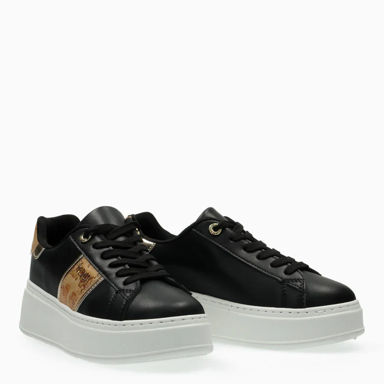 Scarpe Sneakers Donna Black Alviero Martini prima classe - Image 2