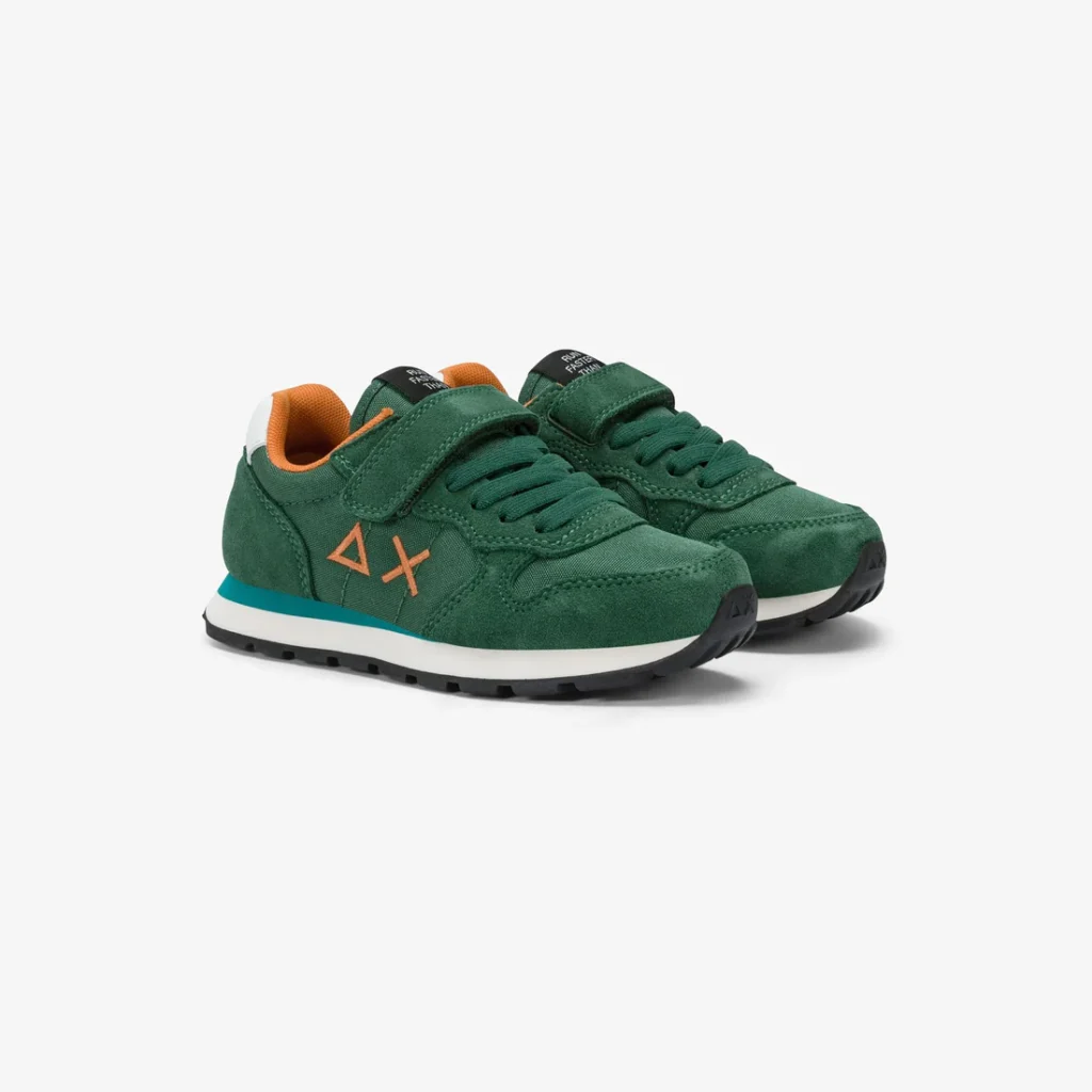 Scarpe Sneakers Bambino Tom Solid Verde scuro Sun68 - Image 2