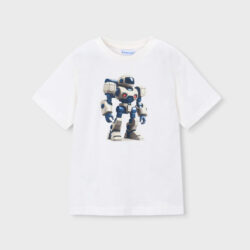 Maglia Bambino Panna Robot