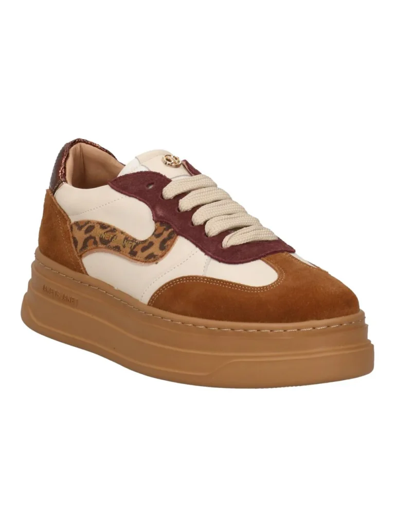 Scarpe Sneakers Donna in pelle ed ecopelle Janet & Janet - Image 2