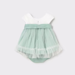 Vestito Neonata Verde