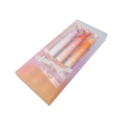 fineliner e timbro miao paw 3 pezzi rosa-fucsia-arancio