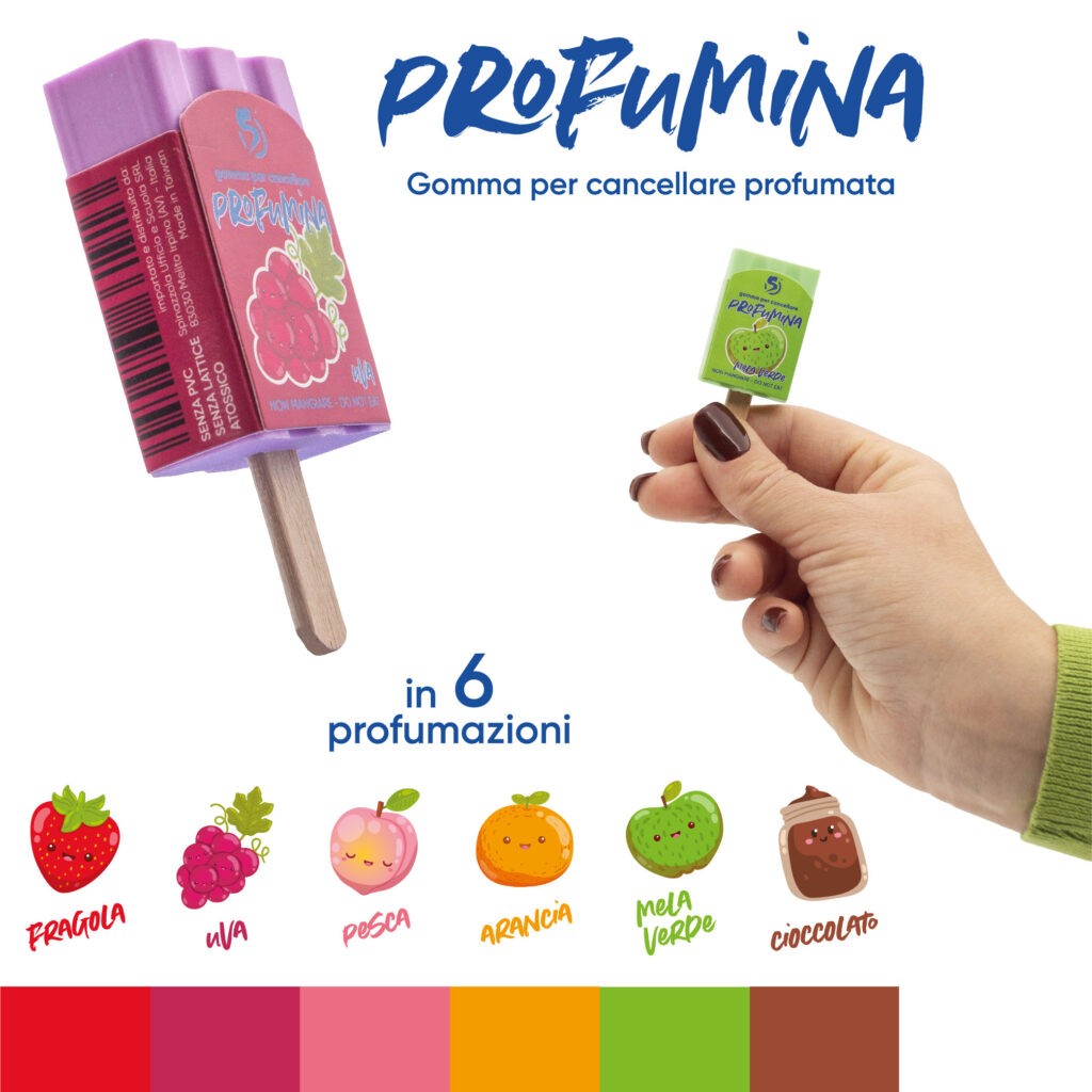 gomma per cancellare spil profumina