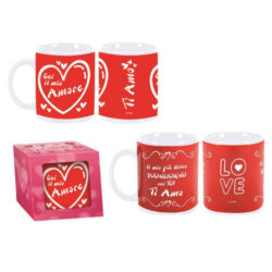 tazza rossa d.7.5 cm x 12 cm