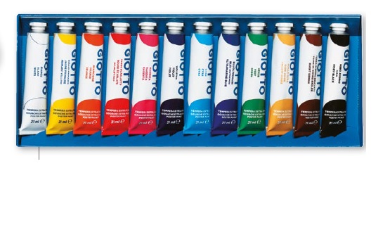 tempera fila giotto extra 21 ml astuccio 12 pezzi