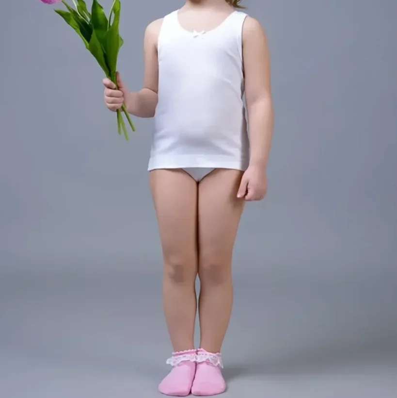 Canotta Spalla Larga Bambina Cotone Bimbissimi