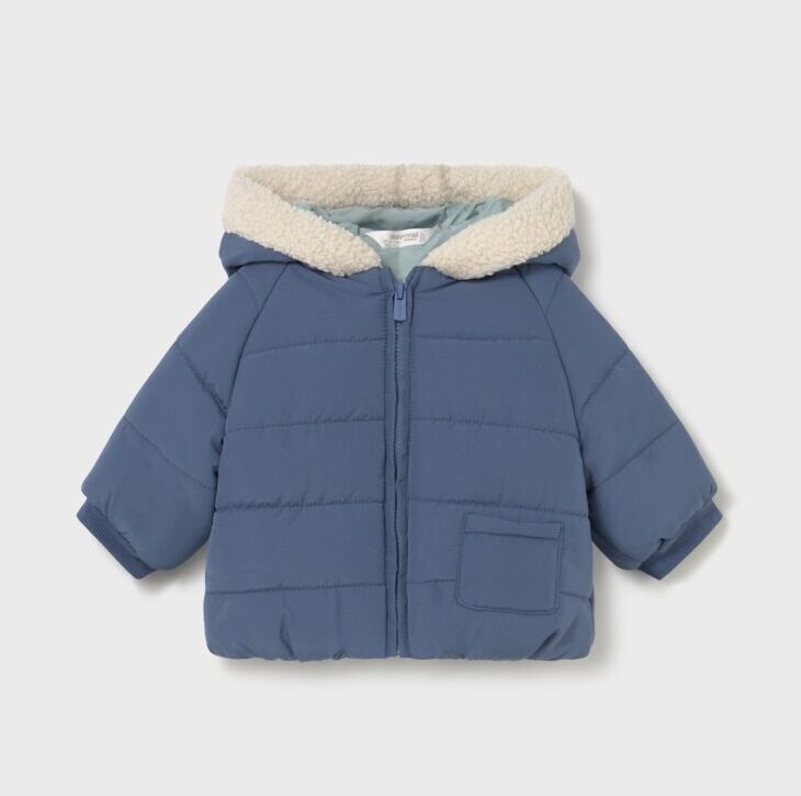 Giubbino Neonato Blu Reversibile