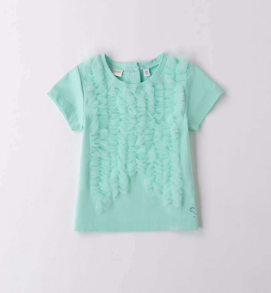 Maglietta Bambina Verde Acqua