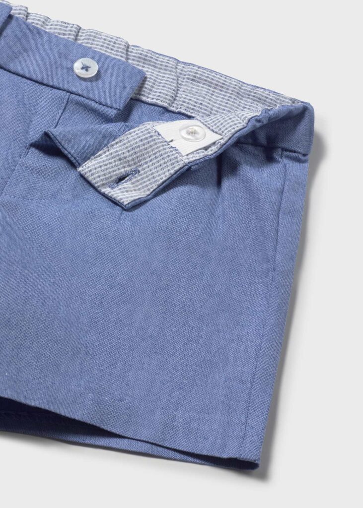Pantaloncino Neonato Bambino Azzurro - Image 3