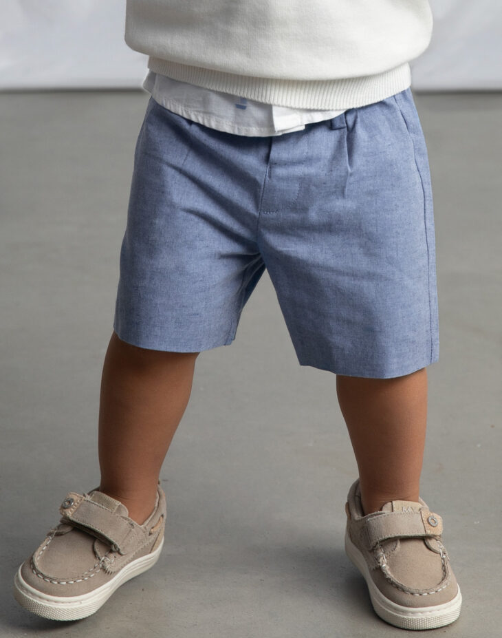 Pantaloncino Neonato Bambino Azzurro