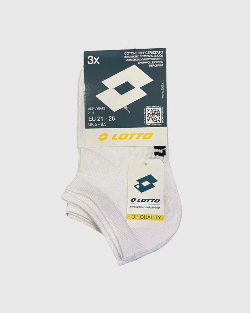 Salvapiede Bambini Cotone 3 Paia Lotto